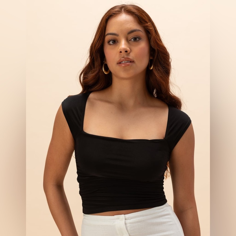 TILLYS Butter Soft Double Layer Women’s Sleeveless Top in Black XXL
